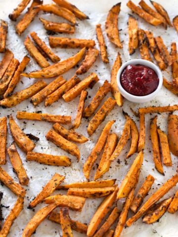Baked sweet potato fries