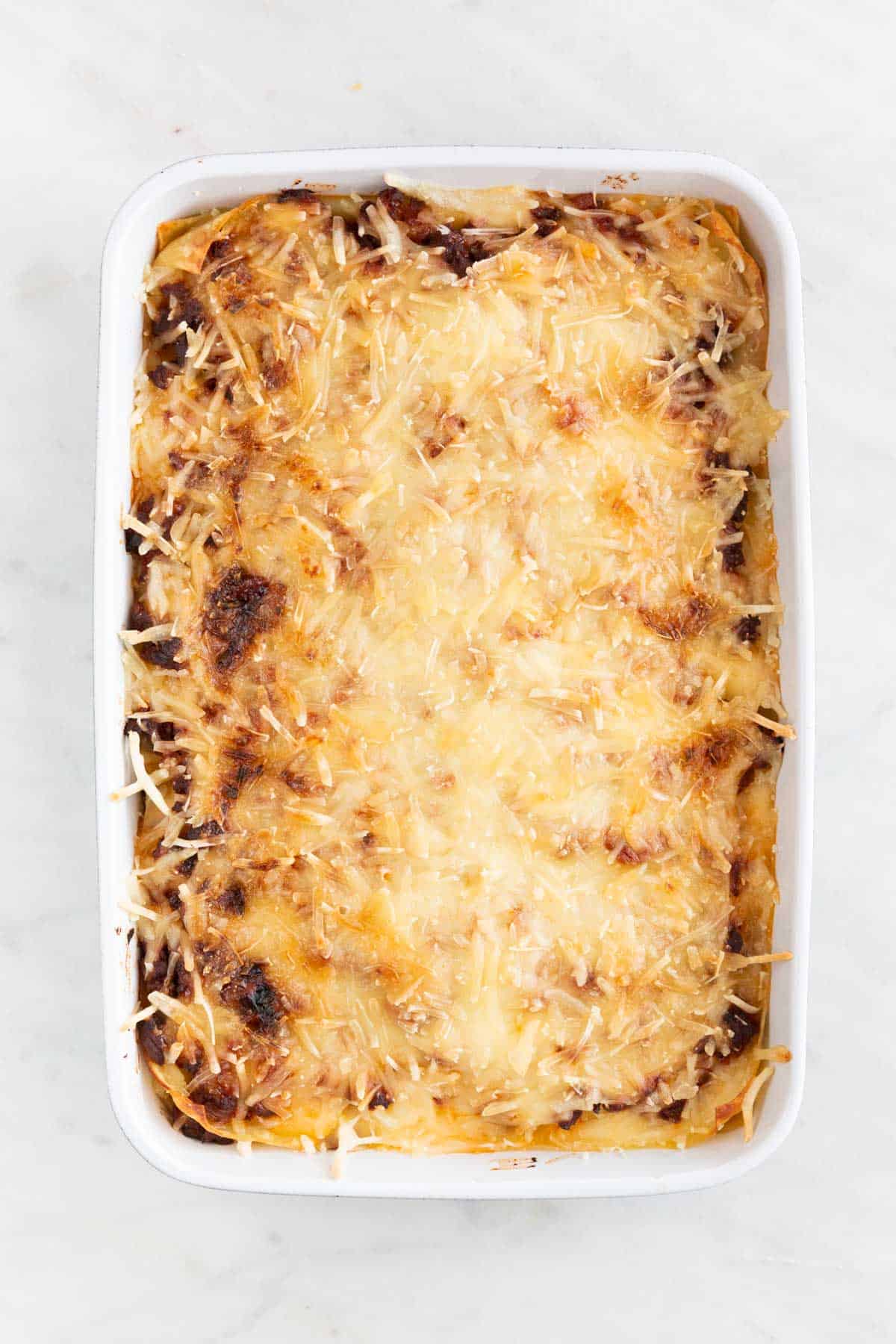 The baked vegan lasagna.